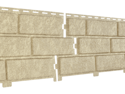 Фасадная панель Юпласт Стоун-Хаус Кирпич Песочный 3,025*0,23м 0,695м2