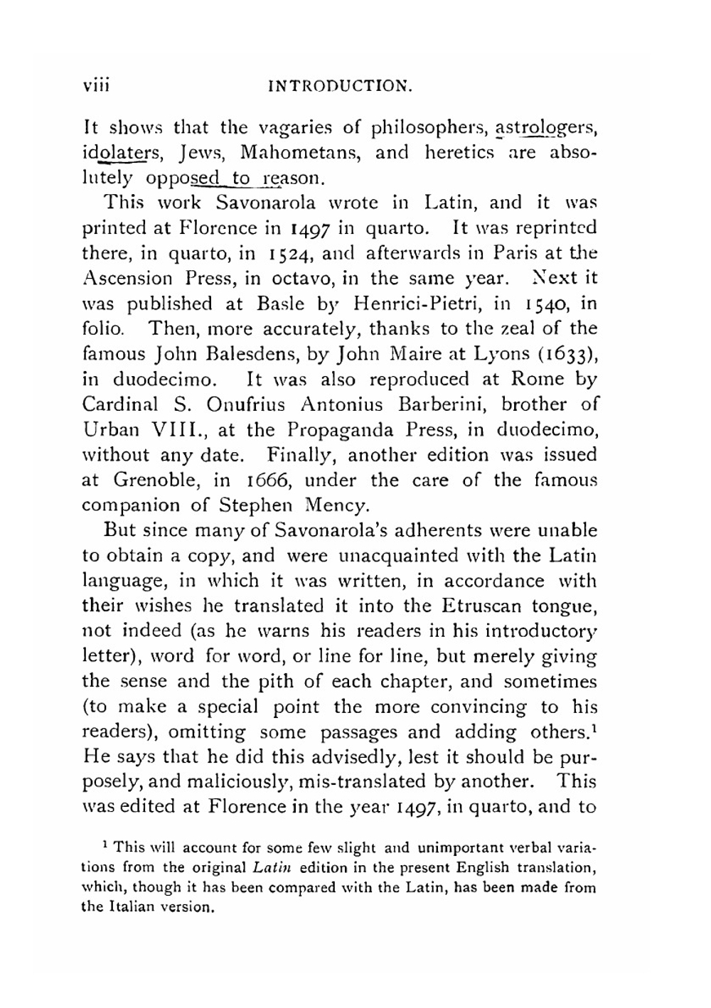 The triumph of the cross | Girolamo Savonarola