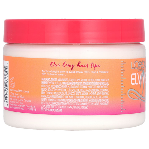 L'Oréal, Elvive, Dreamlonges, Savior, маска с клетчаткой для длинных и ослабленных волос, 355 мл (12 жидк. унций)