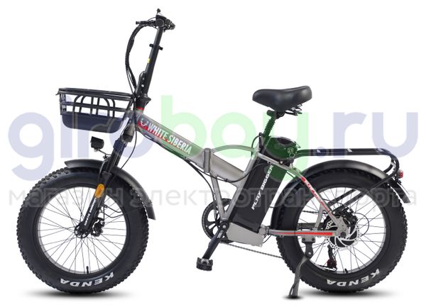Электровелосипед WHITE SIBERIA SLAV PRO 1000W 48V/13A Silver Winter (Серебро) фото №1