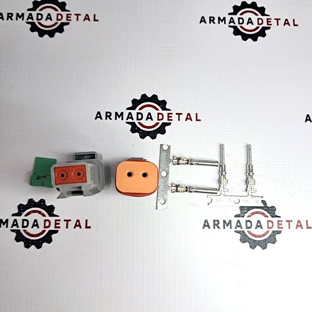 Разъем межжгутовой серии DEUTSCH DT 2-х контактный | DT06-2S+DT04-2P | Аналог
