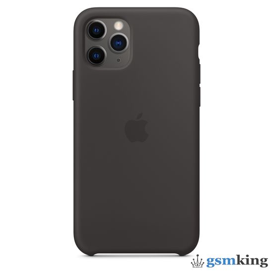 Apple Silicone Case iPhone 11 Pro Max Black (Чёрный)
