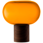 Ваза oblate, 21,5 см, янтарь/орех