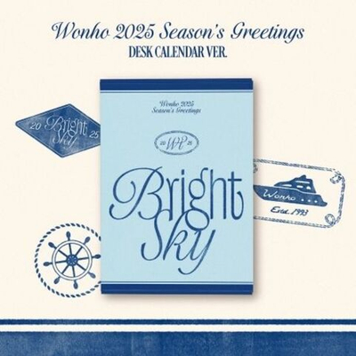 товары WONHO - BRIGHT SKY 2025 SEASON'S GREETINGS DESK CALENDAR Version