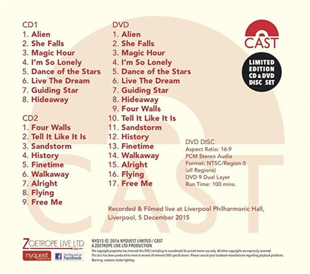 Cast / All Change Live - Celebrating 20 Years Of Cast (Limited Edition)(2CD+DVD)