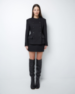 Сапоги из натуральной кожи черный