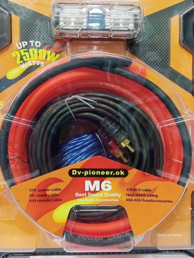 Набор для подключения 2к усилителя 2500W DV-pioneer-Ok M6