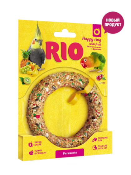 RIO (Рио) Веселое колечко. Лакомство-игрушка для средних попугаев, 85 г