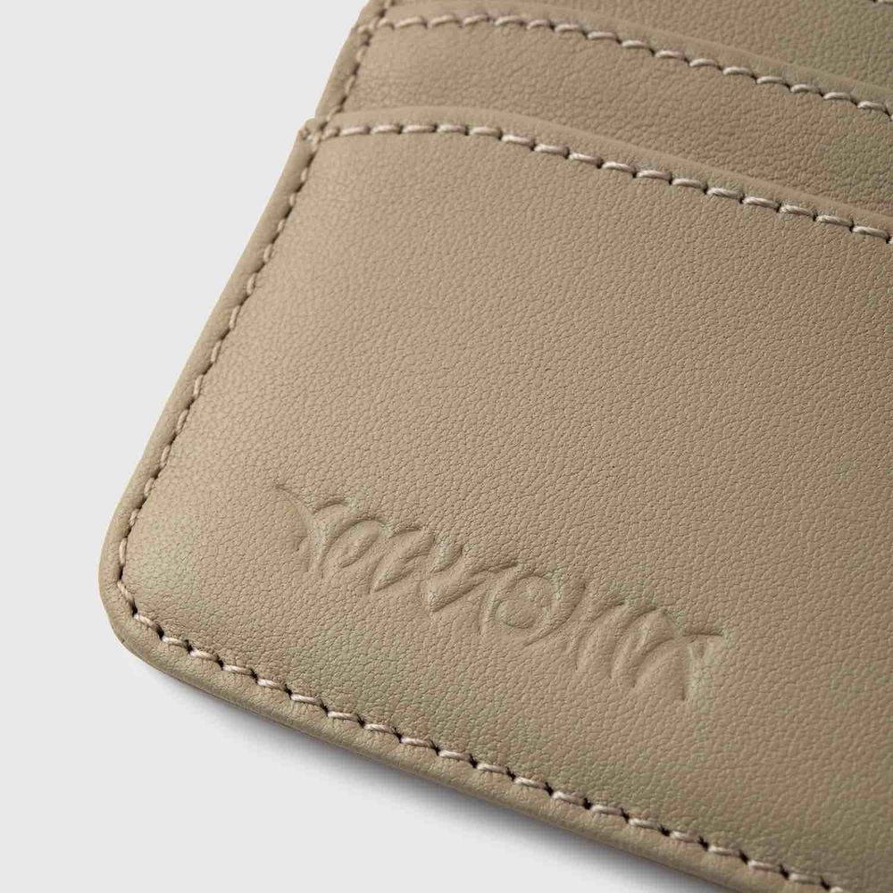 Кардхолдер Ymkashix Гладкая кожа песочный