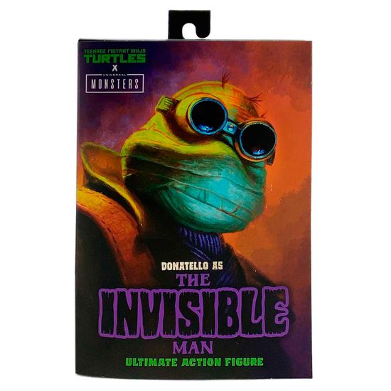 Фигурка NECA Universal Monsters TMNT Ultimate Donatello as The Invisible Man / Фигурка по мотивам франшизы "Черепашки-ниндзя", Донателло