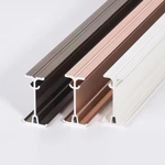 Изогнутый потолочный карниз для штор, алюминий