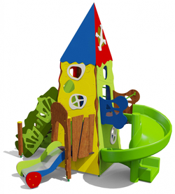 Игровой комплекс Горки 07094 для детей 4-6 лет для уличной площадки