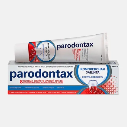 Зубная паста Parodontax Комплексная Защита от воспаления и кровоточивости десен с фтором 75мл