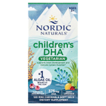 Nordic Naturals, Children's DHA™, вегетарианский продукт для детей от 3 лет, со вкусом ягодного лимонада, 120 жевательных мини-капсул