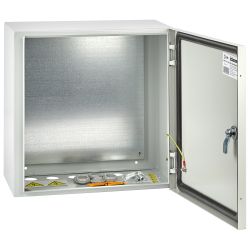 Корпус металлический ЭРА ЩМП-4.4.2 (400х400х250) IP54 У2 серый | Корпуса металлические с монтажной панелью