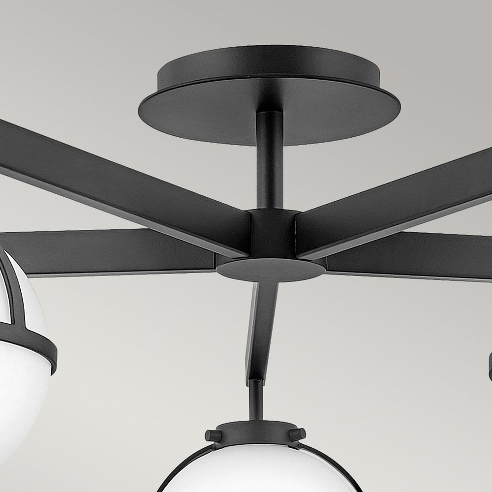 Потолочный светильник для ванных комнат Hinkley HK-HOLLIS-5-O-BK Hinkley