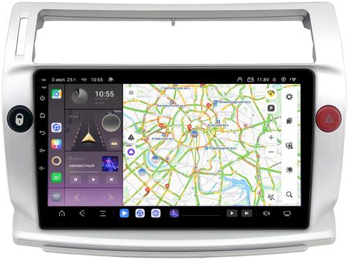 Магнитола для Citroen C4 2004-2011 - Kuberg OL-9932 QLed, Android 13, Быстрейшая, CarPlay, SIM-слот