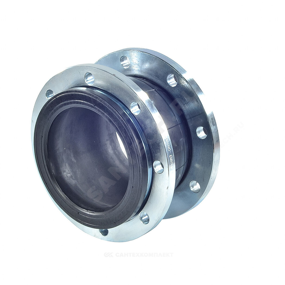 Компенсатор резиновый EPDM Ду 200 Ру10 фл L=205мм 8010 Benarmo сжатие/растяжение 20 мм/12 мм