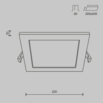 Встраиваемый светильник Voltega DL022-6-L18W