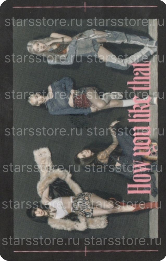 Фотокарта общая BLACKPINK How You Like That Фотокарта общая BLACKPINK How You Like That