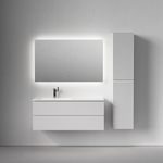 Тумба подвесная SANCOS Snob R левая 1195х445х500, c двумя ящиками оснащенными доводчиками, Bianco, арт.SNR120LW