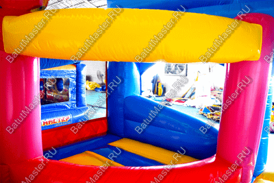 Коммерческий надувной батут "Мороженое" 6*6*3.5 м