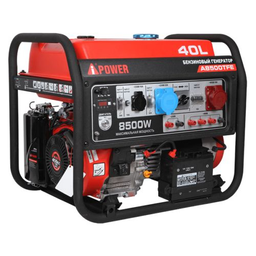 Бензиновый генератор A-iPower A8500TFE 8кВт, 230/400В/50Гц