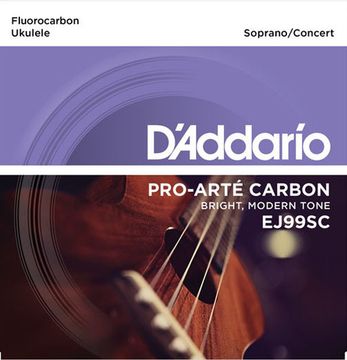 Струны для укулеле концерт D'ADDARIO EJ99SC