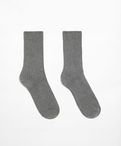 Oysho Классические носки из модала и кашемира, серый меланж