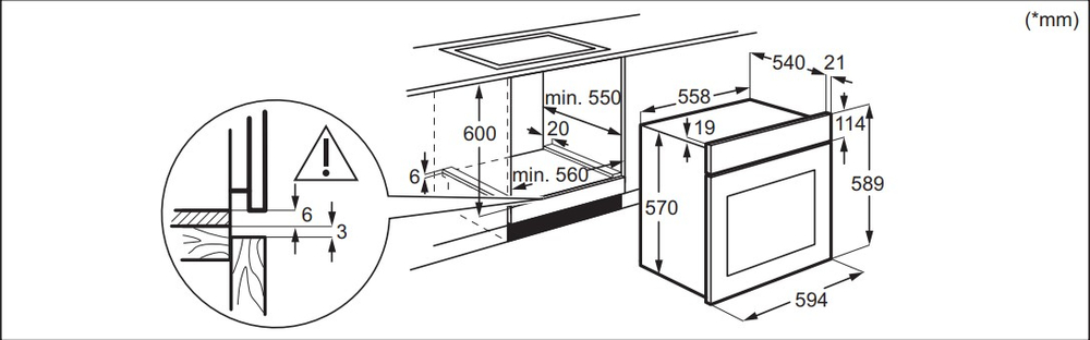 Электрический духовой шкаф Electrolux EOF5H40BX