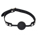 Черный силиконовый кляп-шар 4см Lola Games Party Hard Dolce Vita 1148-01lola