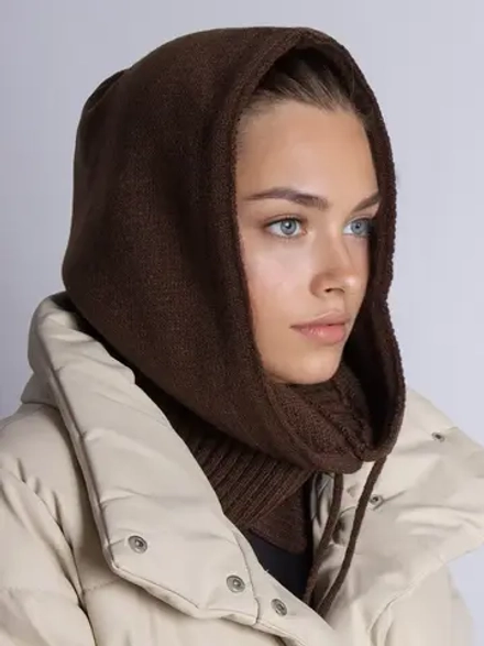 Капор женский вязаный