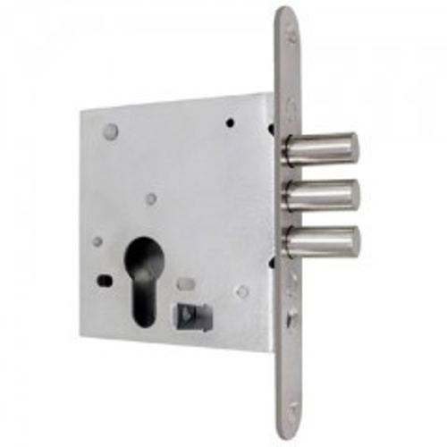 Замок врезной Рязань ЗВ 1-2/11 б/м,  б/ручк. 89400 6кл. /4318