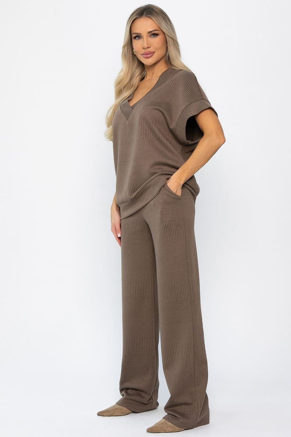 Костюм трикотажный Уютный шарм (коричневый) К14250-5М LT Collection