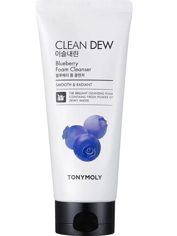 Пенка для умывания Tony Moly Clean Dew Blueberry с экстрактом черники Foam Cleanser 180 мл