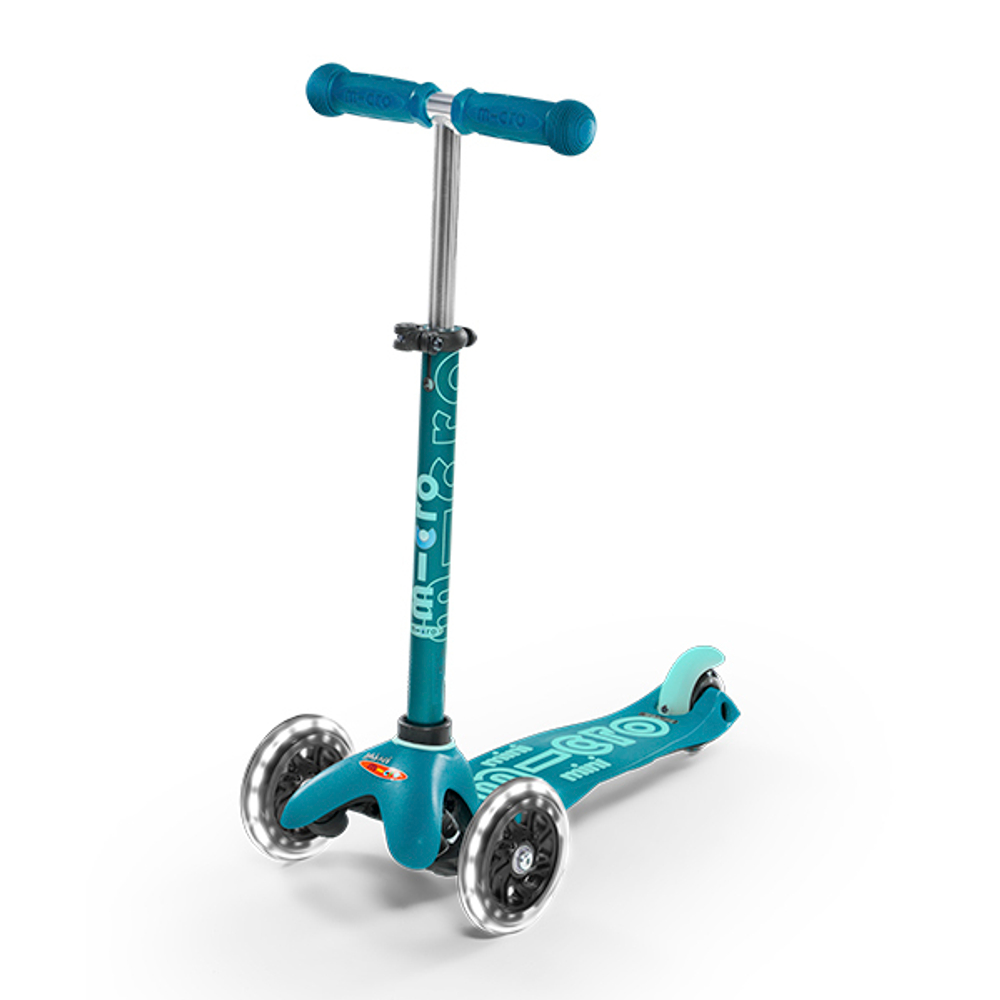 Самокат Mini Micro Deluxe LED Аква