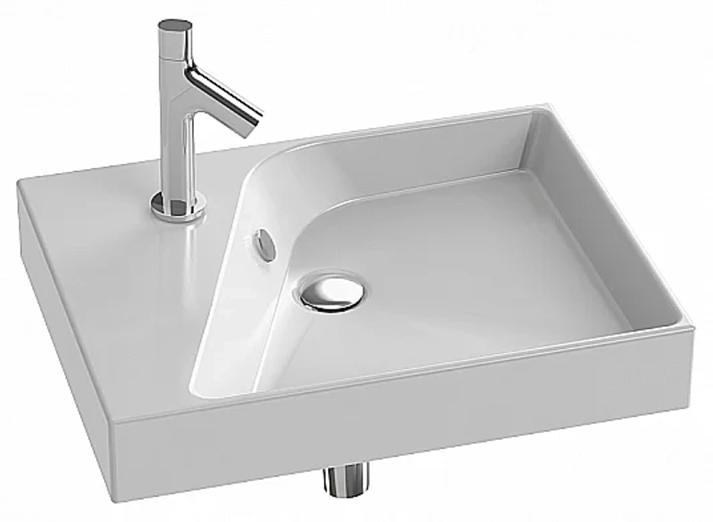 Тумба с раковиной Jacob Delafon RYTHMIK 60 EB1301-E70+EXQ112-Z-00 арлингтонский дуб