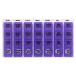 Ezy Dose, ежедневник 4 раза в день, с всплывающими подсказками, большой, 1 шт.