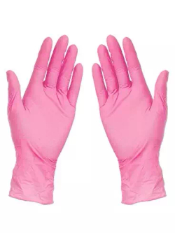 Перчатки нитриловые MATRIX Pink Nitrile (уп.50пар) M 3,6гр медицинские диагностические