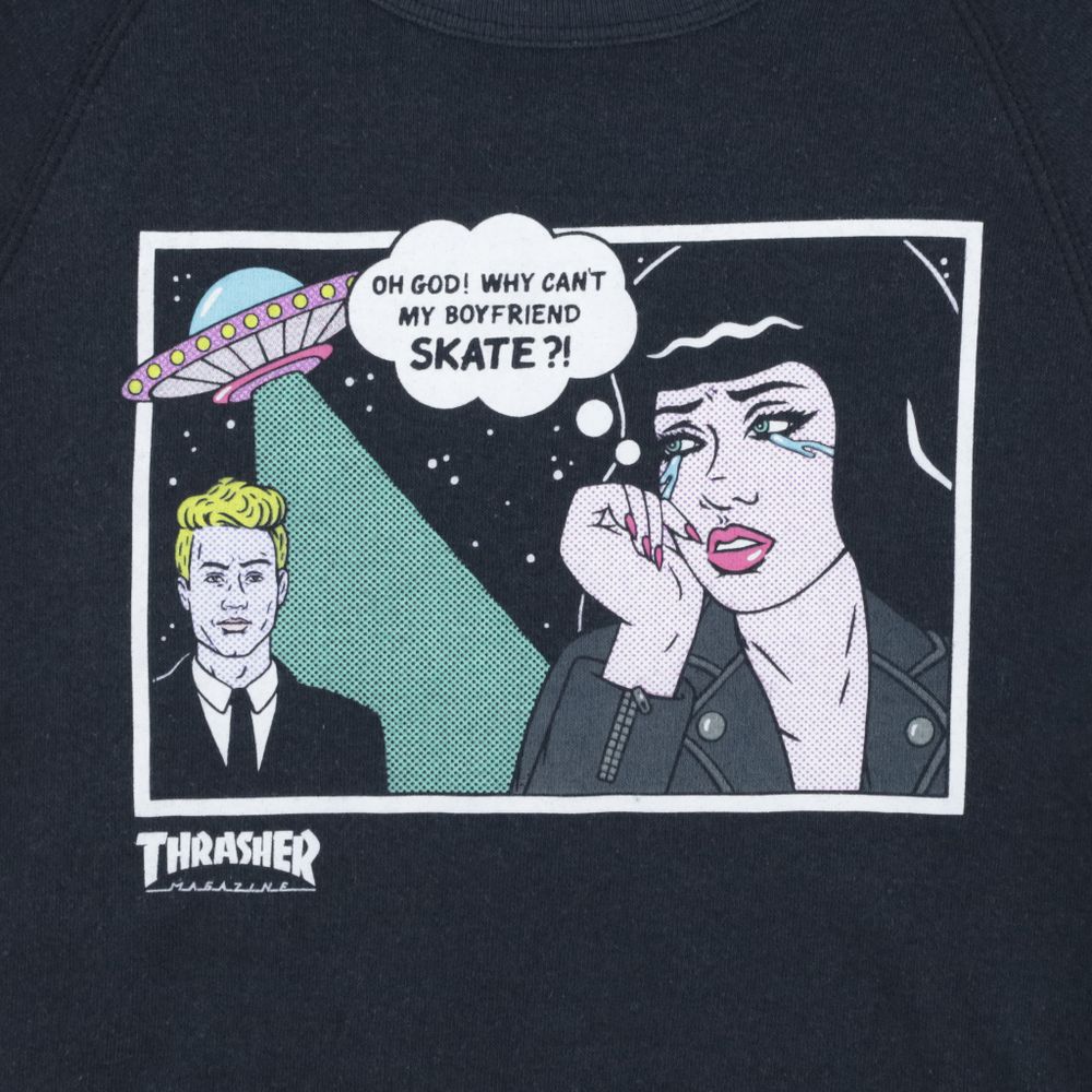 Thrasher Girls Alien Boyfriend Crewneck black 4 390