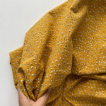 Фланель Деревья на горчичном фоне