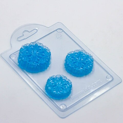 Пластиковая форма для шоколада "Снежинка звездочка мини"