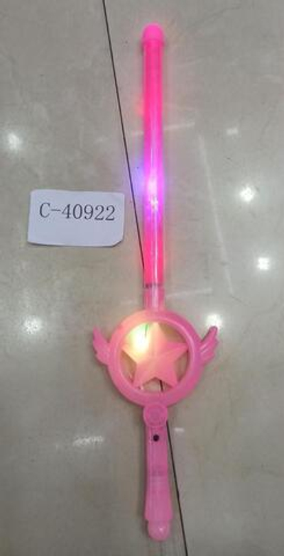 Палочка светящаяся 37 см, 4 цвета микс, с-40922