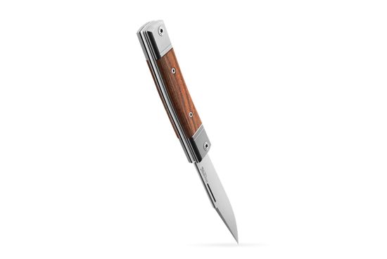 Складной нож Lion Steel "BestMan" L/BM1 ST c клинком из стали Böhler M390 Microclean®, рукоять дерево (Santos)