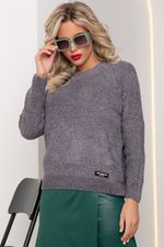 Пуловер "Дания" (графит) Elza (Акция)