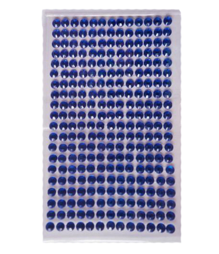 Стразы синие 5 мм длинные