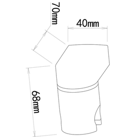 Кронштейн для душа черный MELODIA MKP28002bk