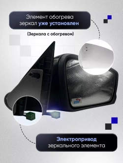 Зеркала Гранта Калина 1, 2 Датсун Электропривод Обогрев