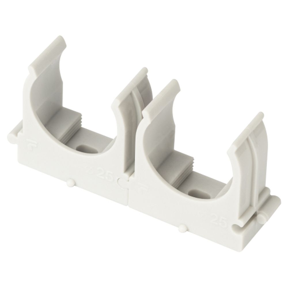 Крепеж-клипса ЭРА CLIP-25-G-MP для трубы прямой монтаж серая d25мм 50шт