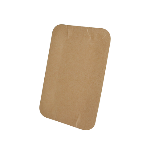 Тарелка картон 13х20 100 шт темное молоко ламин/10